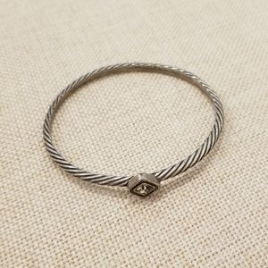 Silver bangle bracelet